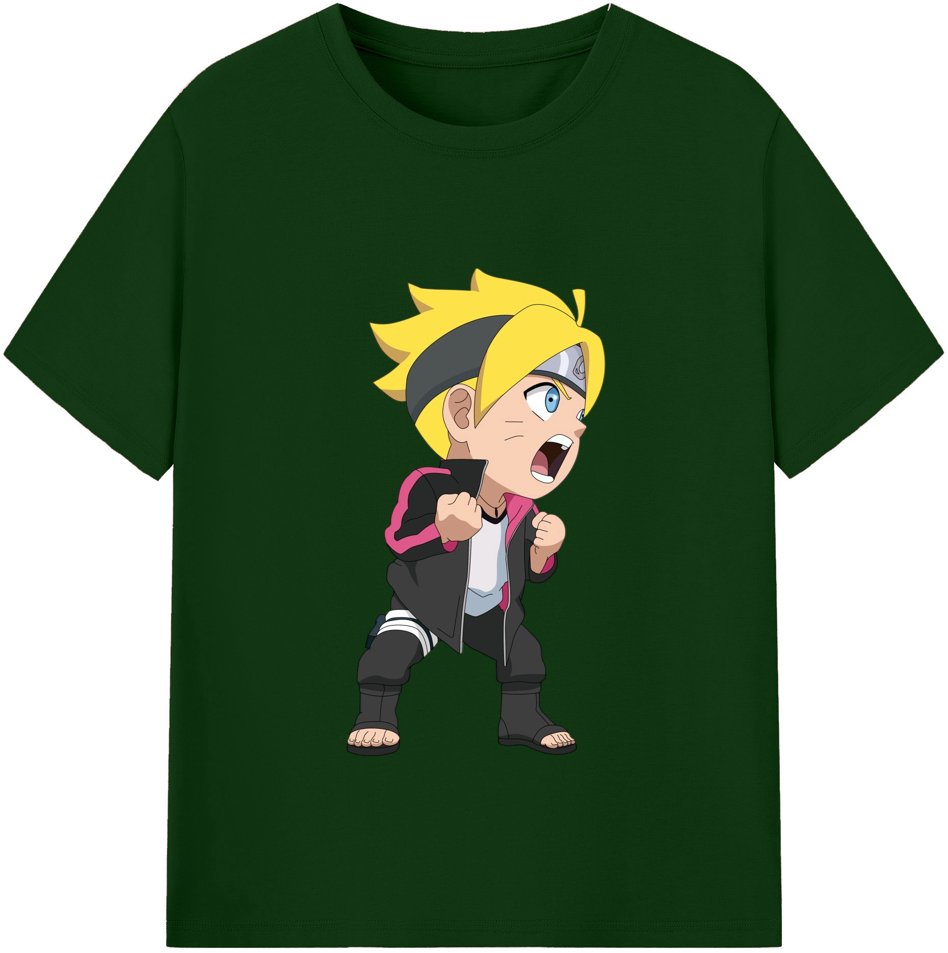 （画像用） NARUTO -ナルト- うずまき ボルト Uzumaki Boruto 綿100％半袖Tシャツ（フロントプリント）